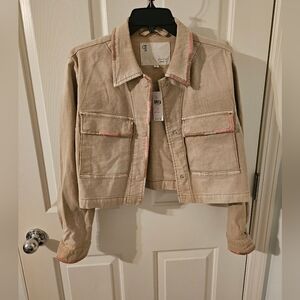 Anthropologie NWT Pilcro Cropped Utility Jacket Size S